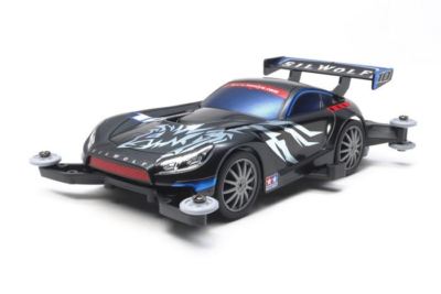 Tamiya 18645 Mini 4WD Silwolf (chasis MA) Escala 1/32 ¡para Carreras De Pista!