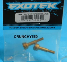 Tamiya TRF/DETC 7075 Rear Axle Gold Exotek Racing 1488 RC Part