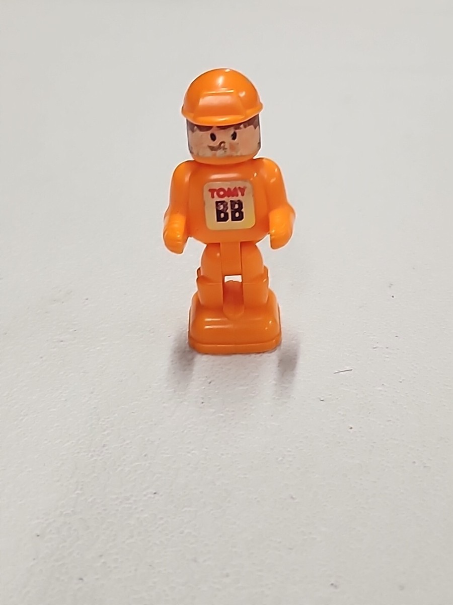 Vintage TOMY Magnetic Construction Worker Toy Orange ¿ | eBay