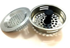2 pcs Set of Metal Sink Strainers - Stainless Kitchen Sink Strainer Stopper.