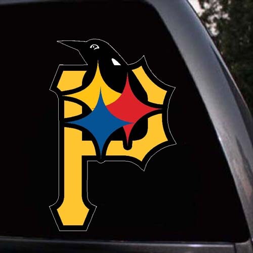 Pittsburgh Fan Sport Mushup Penguins Steelers Pirates Vinyl Decal