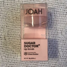 Joah Sugar Doctor Lip Scrub .35oz. With Shea Butter Peach Scent