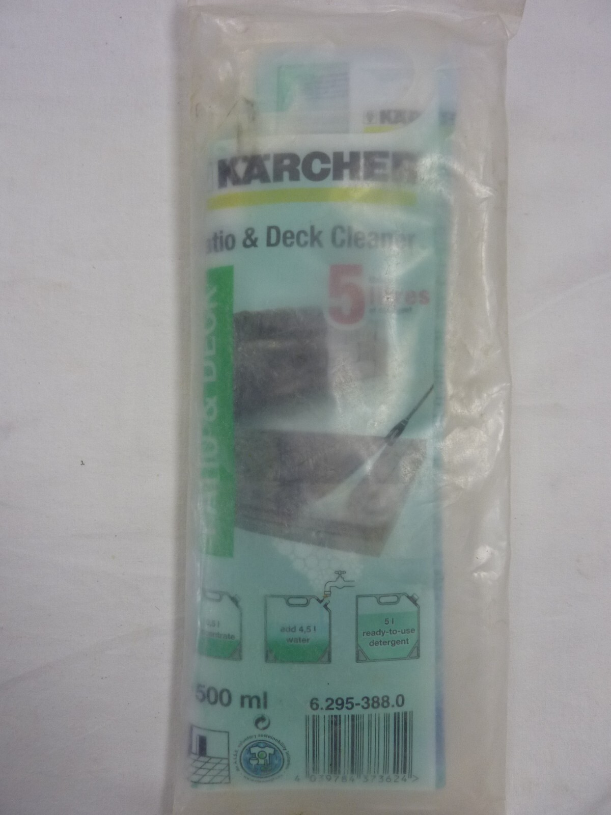 KARCHER Patio & Deck Cleaner 500ml mix with 4.5l water, Makes 5 Litres