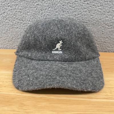 Kangol Wool Spacecap Adult Small Gray Elastic Headband Baseball Cap Hat K3660