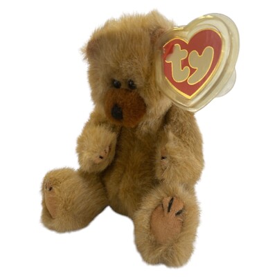 Ty Attic Treasures  1993  Cody  Honey Brown 8  Potbellied Bear