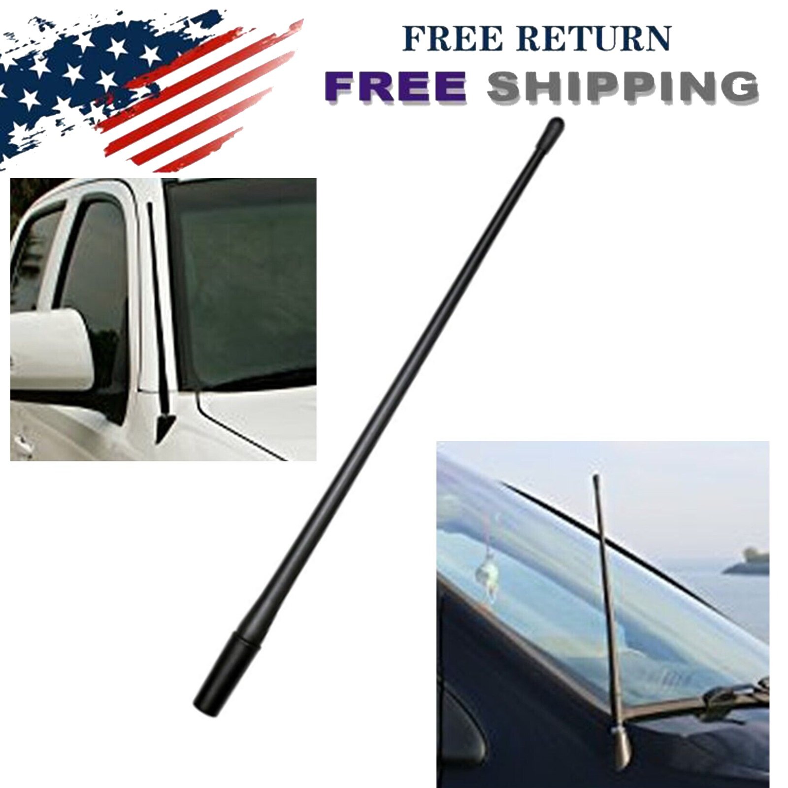 For Ford F-150 FX2 Crew Cab Pickup 4-Door 2010 13" Flexible Rubber Antenna Mast