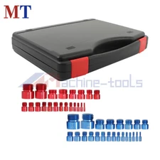 44PCS 23 Inch & 21 Metric Nut Bolt Thread Checker Identifier Thread Gauge Box