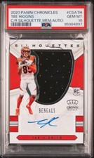 2020 Panini Crown Royale AUTO RC Tee Higgins RPA /99 Silhouettes🔥POP 2🔥PSA 10