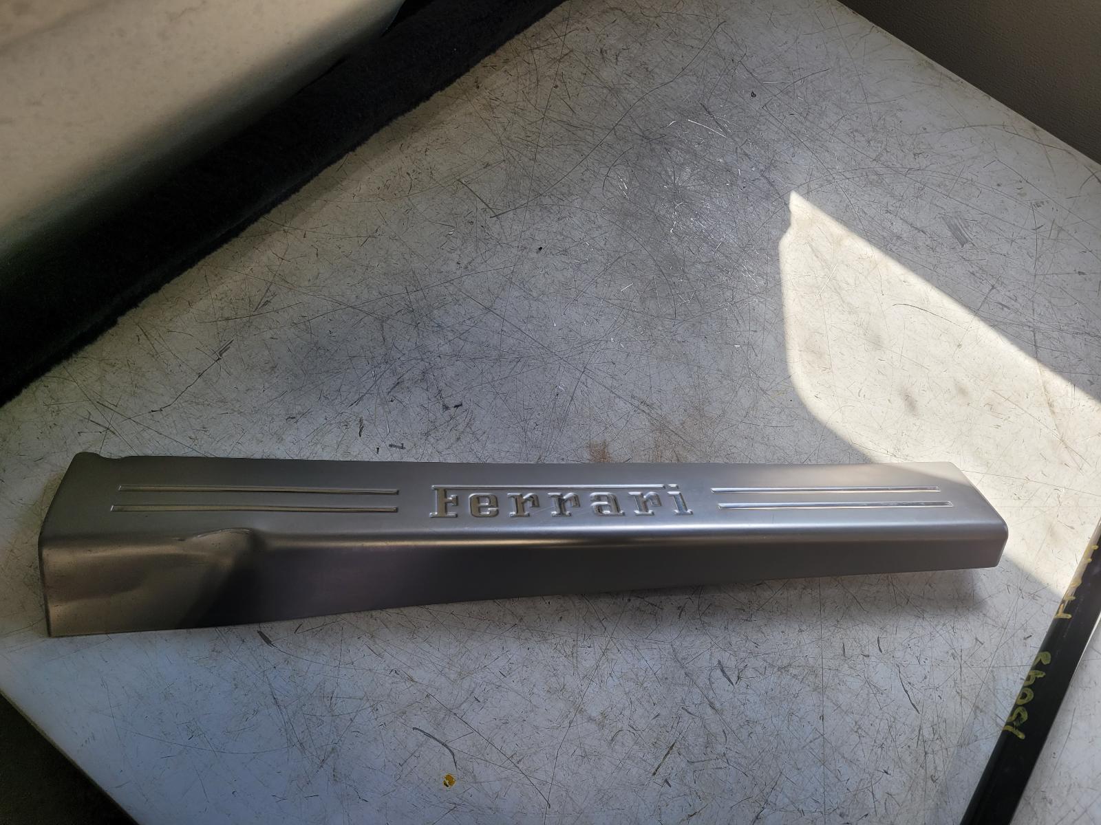 2017-2020 Ferrari Portofino OEM DRIVERSIDE KICKPLATE; PART# 88303200 ** SEE NOTE