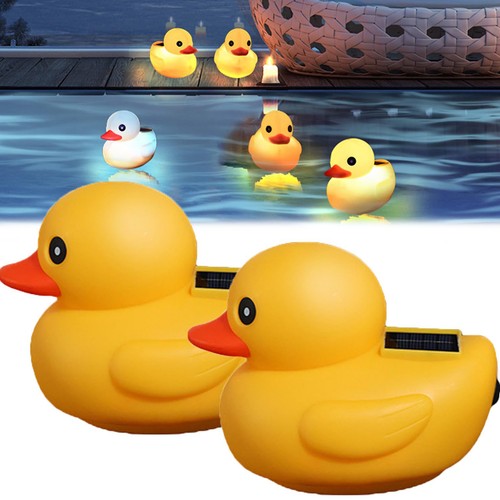 1pcs Solar Floating Yellow Duck Floating Pool Lights Solar Powered Floating Duck - Picture 3 of 12