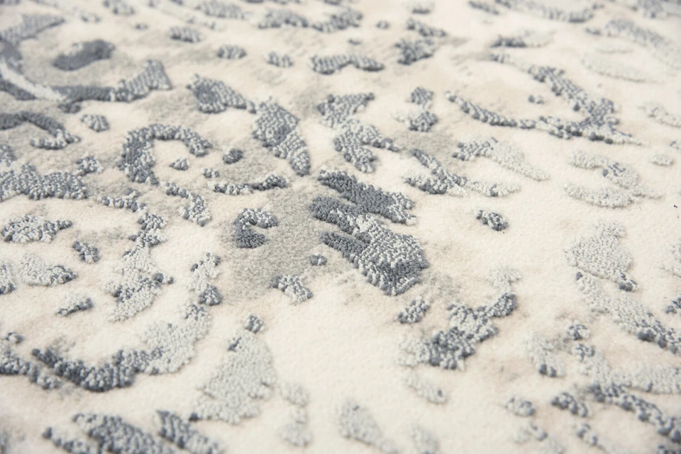 Rizzy Rugs Gray Contemporary Rings Swirls Gradient Area Rug Abstract CHS111 - Image 4 of 4