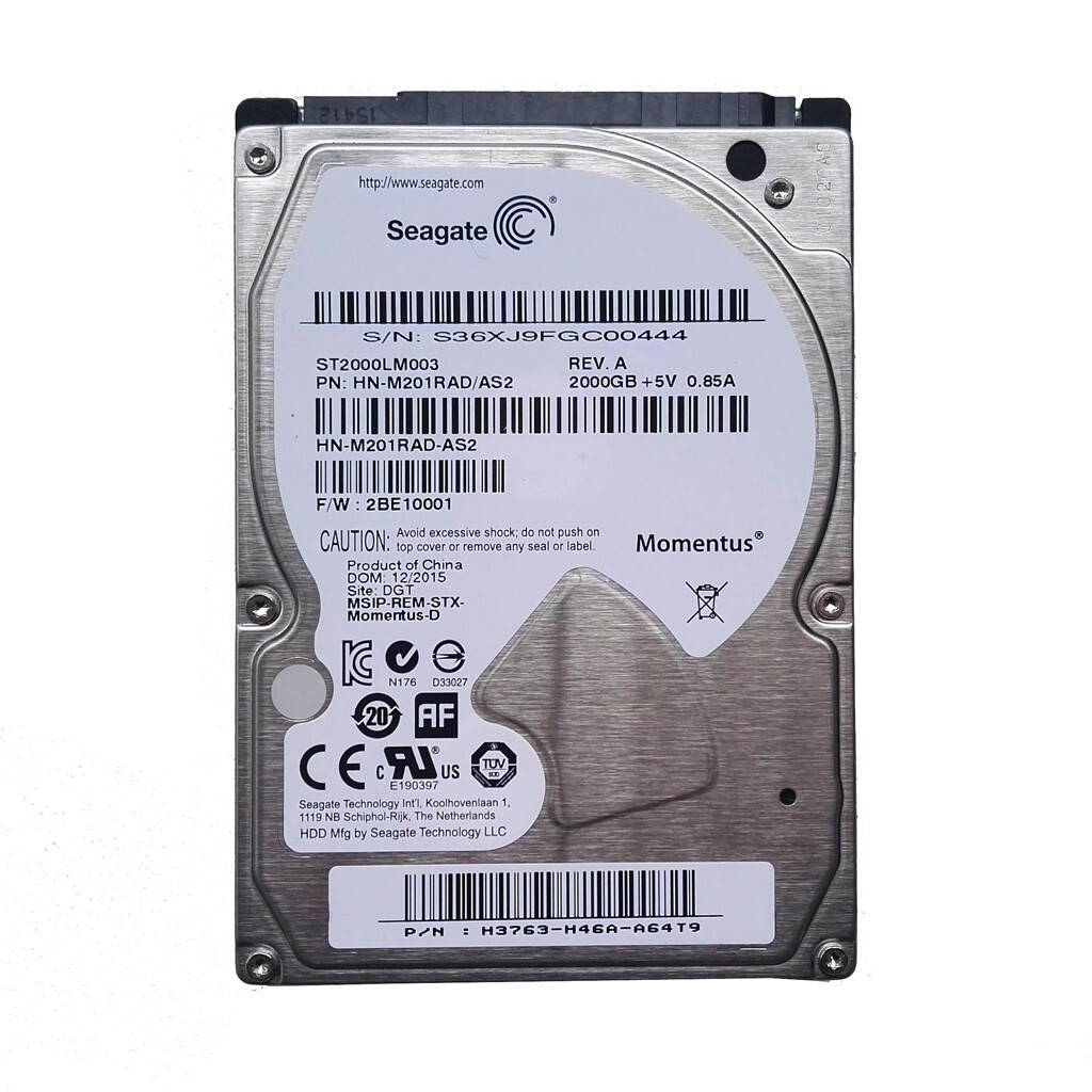 Seagate 2TB ST2000LM003 5400RPM 32MB SATA Laptop HDD Hard