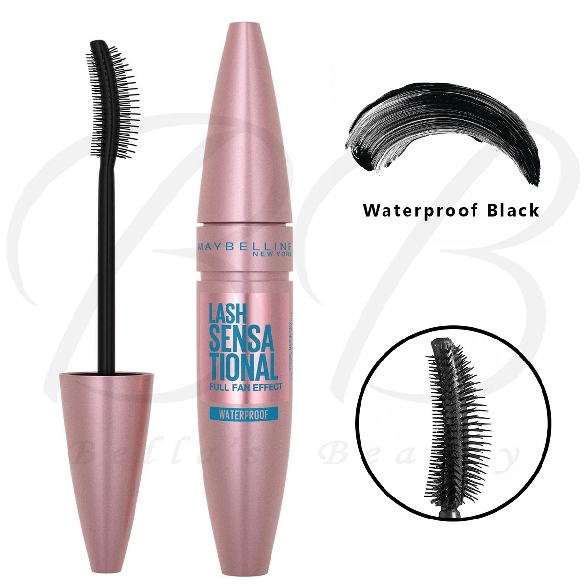 MAYBELLINE Sensational Waterproof Mascara Black Volume Brush *NEW* | eBay