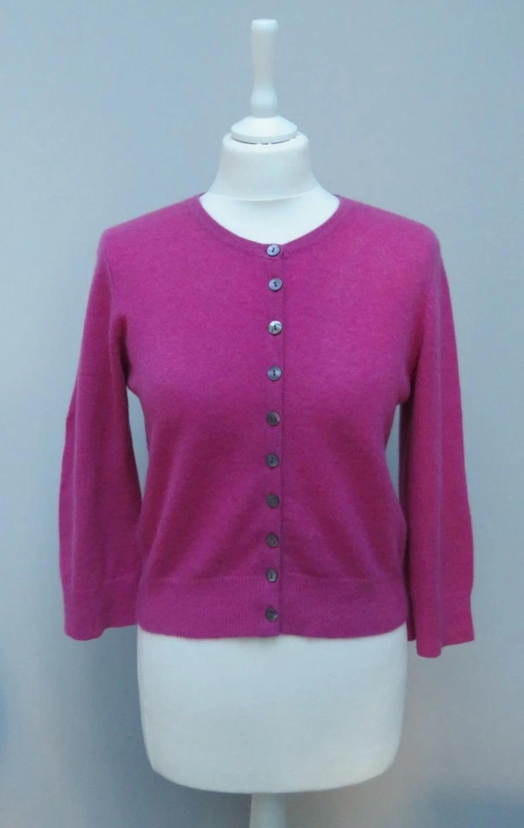 Boden cashmere hot sale cropped crew cardigan