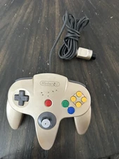 Nintendo 64 N64 Gold Controller NUS-005 Cosmetic Damage Working Oem