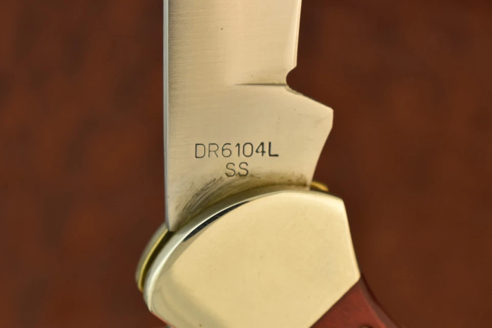 CUCHILLO JUMBO LOCKBACK JIG MADERA ROJA ESTUCHE XX 1991 7104L FG SS BONITO 27642 RARO Foto 4 de 4