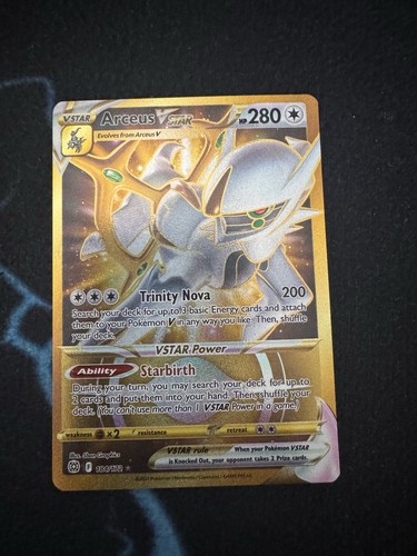Pokémon TCG Brilliant Stars Arceus VSTAR Gold Card 184/172 