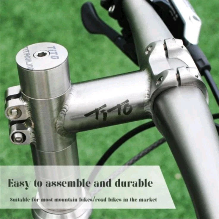 TiTo 25.4mm 31.8mm Ultralight Titanium MTB Bike Stem Road Bicycle Handlebar Stem - Image 2 of 4