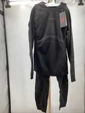 441. NOOYME Women's Thermal Base Layer Underwear Set in Black Size L SHIPS FREE