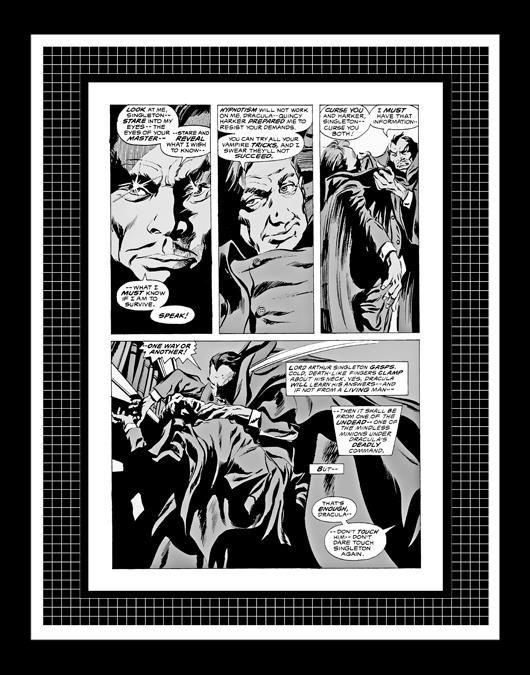 Gene Colan Tomb of Dracula #31 Rare Production Art Pg 14 Monotone