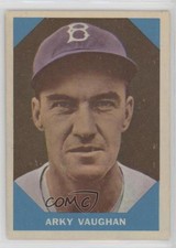 1960 Fleer Baseball Greats Arky Vaughan #11 HOF fm0