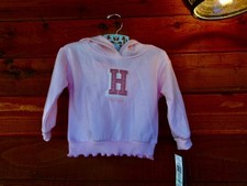 Baby fleece set pink w/bling pants, sweatshirt, hood Tommy Hilfiger 18mo NWT