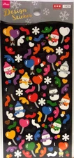 DAISO Winter Snowman Sticker Sheet Made in Japan