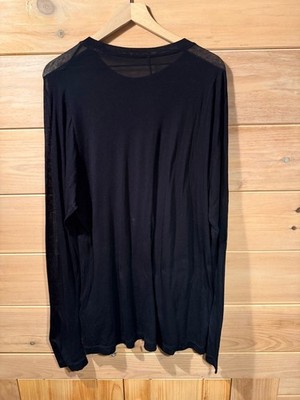 JULIUS FW22 EREBUS Cotton Silk Jersey Long Sleeve Shirt Blk Sz 2 Japan 797CUM10