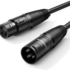 XLR-Kabel, XLR-Lautsprecherkabel, 3-poliges Stereo-Mikrofonkabel, Stecker auf...