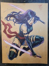 Psylocke Original Fine Art Signed 8.5x11 COA Included | eBay US (Buy It Now)