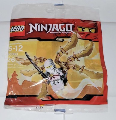 NEW Lego 30080 Ninjago White Ninja ZANE Glider Polybag Sealed
