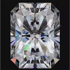 25 Ct White Lab Created Diamond Radiant Cut Color F Certified ! Jewelry Making