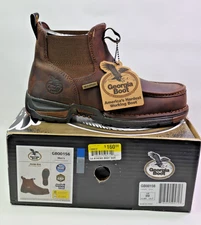Georgia Boot Athens Chelsea Moc Toe Work Boot - Men's 8M - Waterproof GB00156