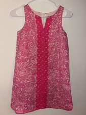 Lilly Pulitzer for Target See Ya Later Hot Pink Shift Dress Girls Size M (7-8)
