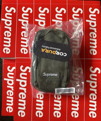 Sac pour appareil photo Supreme et mini pochette SS25 Logo boîte olive
