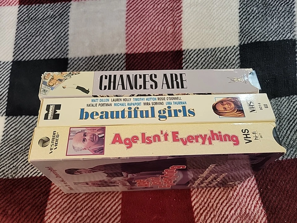 3 Vhs Lot,romantic Comedies- Beautiful Girls, Chances Are, Age Isn't Everything - Image 3 of 4