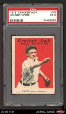 1915 Cracker Jack #18 Johnny Evers Braves HOF PSA 5 - EX