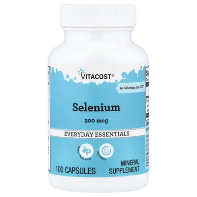 Selenium, 200 mcg, 100 Capsules