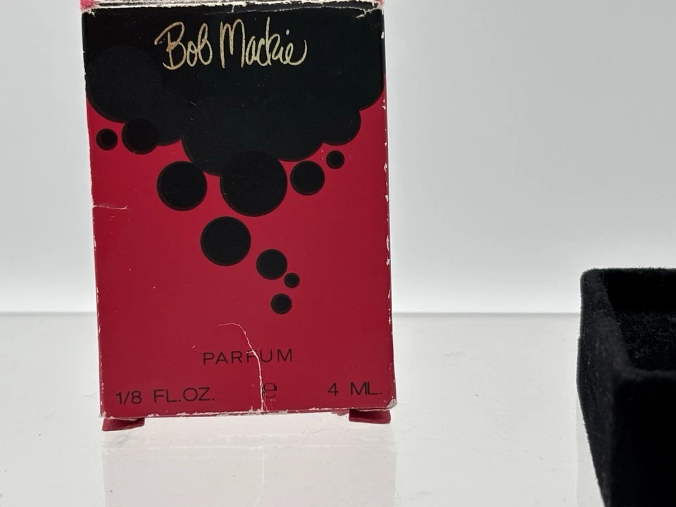 Rare VINTAGE BOB MACKIE EAU DE TOILETTE 4ml Bubbles Black Limited Edition - Image 3 of 4
