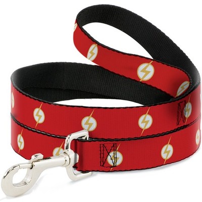 Dog Leash DC League of Super-Pets Flash Bolt Logo Red/Yellow/White (US IMPORT)