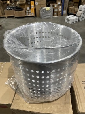 Winco ALSB60 Winware 60 qt Aluminum Steamer Basket 15''x15''
