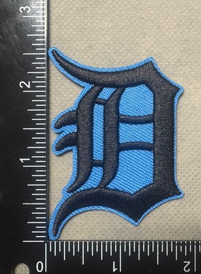 #ad DETROIT LIONS TIGERS D IRON ON EMBROIDERED PATCH $3.74