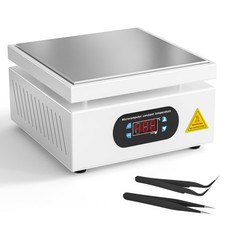 700W Electric Heating Plate Preheating Station, 0-400 Adjustable White
