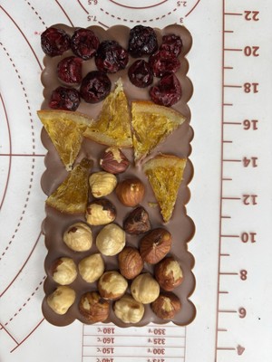 Milk Chocolate bar with Hazelnut Orange Cherry , handcrafted chocolate 100g