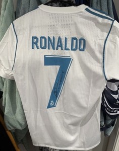 Cristiano Ronaldo Signed Real Madrid 2018 UCL Final Kyiv Jersey