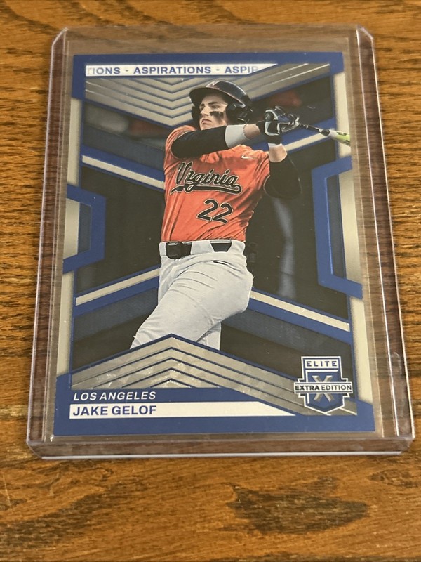 2023 Panini Elite Extra Edition - Jake Gelof #130 Blue Aspirations /349 (RC)