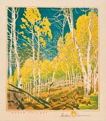 Aspen Thicket : Gustave Baumann : Archival Quality Art Print arches paper