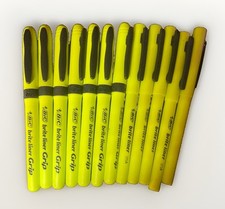 BIC Brite Liner Yellow Highlighters Chisel Tip Non-Toxic Bulk Loose Pack of 11