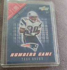 SCORE 2002 Numbers Game Troy Brown Serial Numbered Insert NG-26 Patriots