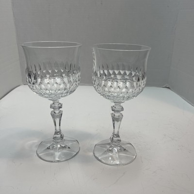 Vintage Schott-Zwiesel Desiree Crystal 6.5'' Wine Glass Goblet Set of 2